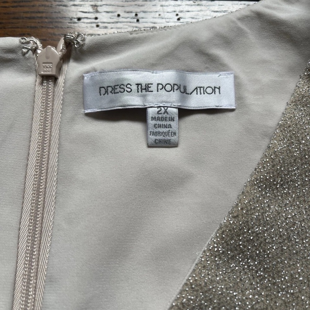 Dress The Population Riley Dress Metallic - Picture 7 of 11